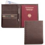 Портмоне/футляр для паспорта Cross AC246-9 с ручкой,мужской (коричн. натур кожа)10х14см